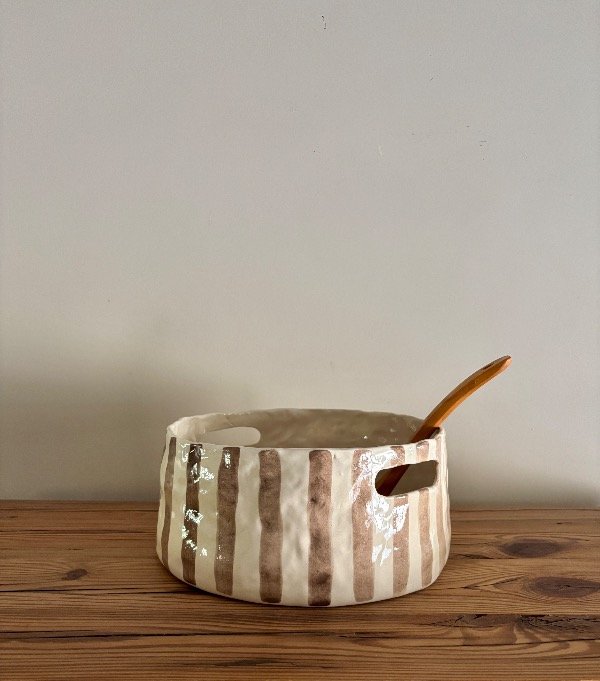 Producto - Ensaladera Lola color Pecan tamaño grande A PEDIDO