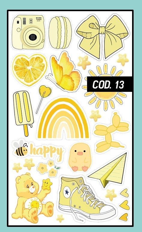 Producto - planchas de stickers DTF UV 3