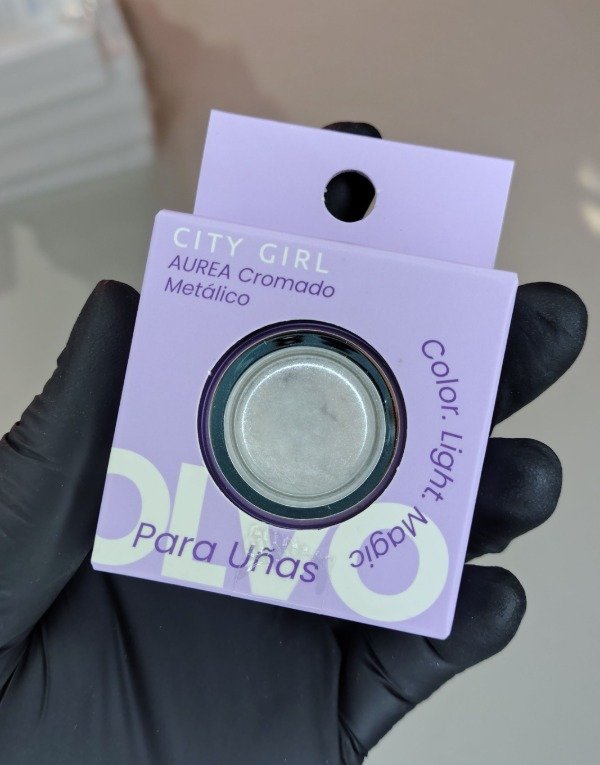 Producto - Polvo cromado Blanco City Girl