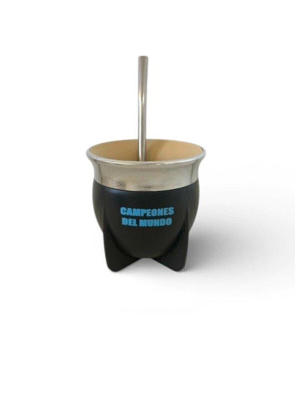 Producto - MATE TRADICIONAL AFA BOCA ABIERTA NEGRO - 3