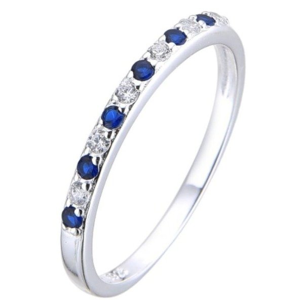 Producto - Anillo con cubic azul
