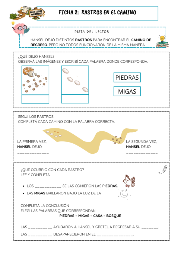 Producto - Tras las huellas de Hansel y Gretel - Secuencia + Cuadernillo de adaptaciones 3 - 5