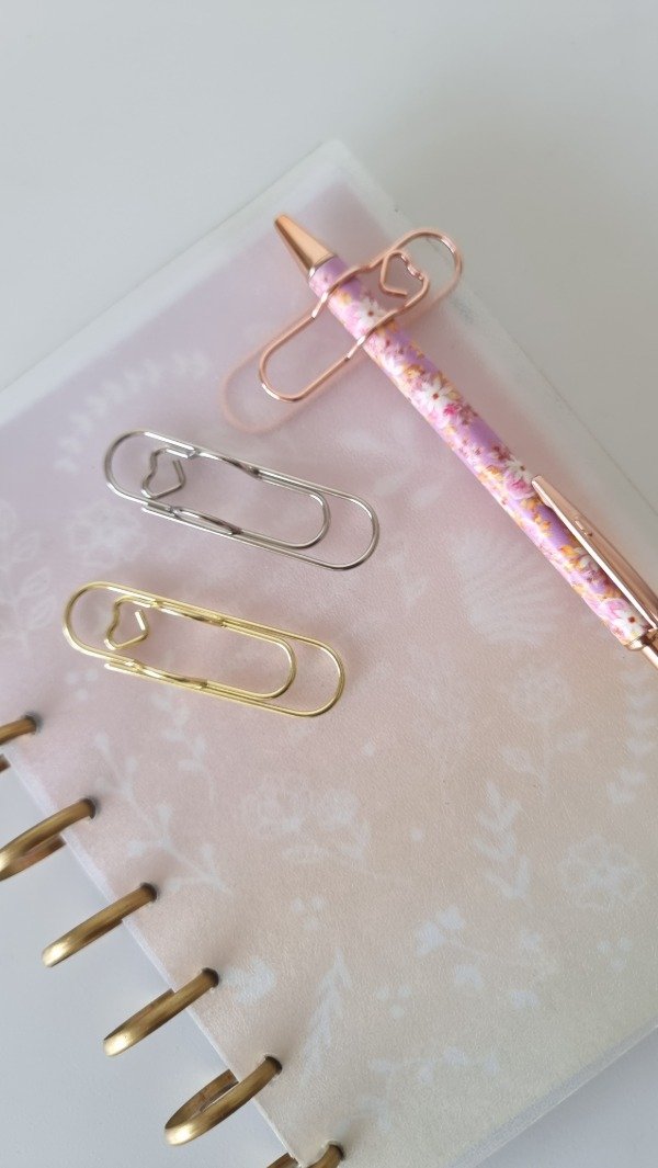 Producto - Clip para BOLÍGRAFO y HOJA/ modelo corazón