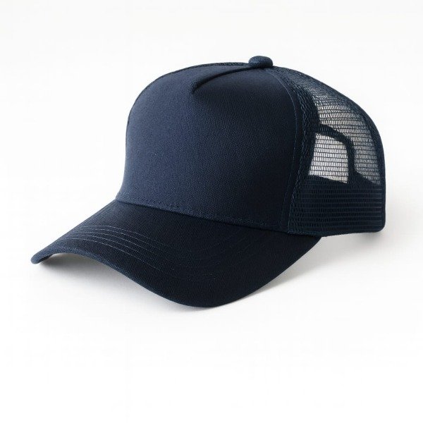 Producto - Gorra gabardina 5 gajos trucker azul marino