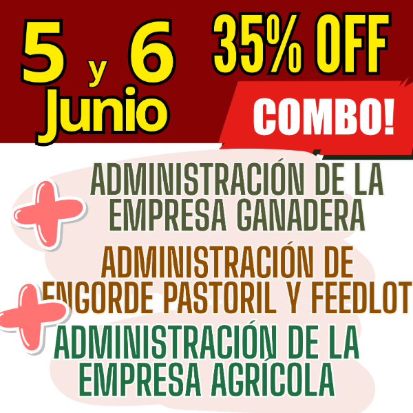 Producto - COMBO 3 CURSOS: Admin Ganadera + Engorde Pastoril y Feedlot + Admin Agrícola
