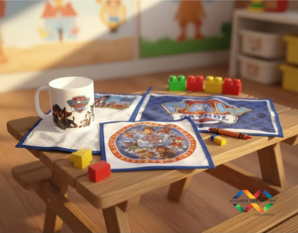 Producto - SET PARA JARDIN INFANTES -DISEÑOS VARIOS- SPIDERMAN,FROZEN PAW PATROL - 1