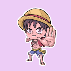 Producto - Stickers en vinilo - One Piece - Luffy