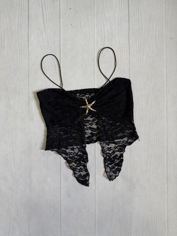 Producto - [5470] Top cordon picos ''Estrella'' encaje