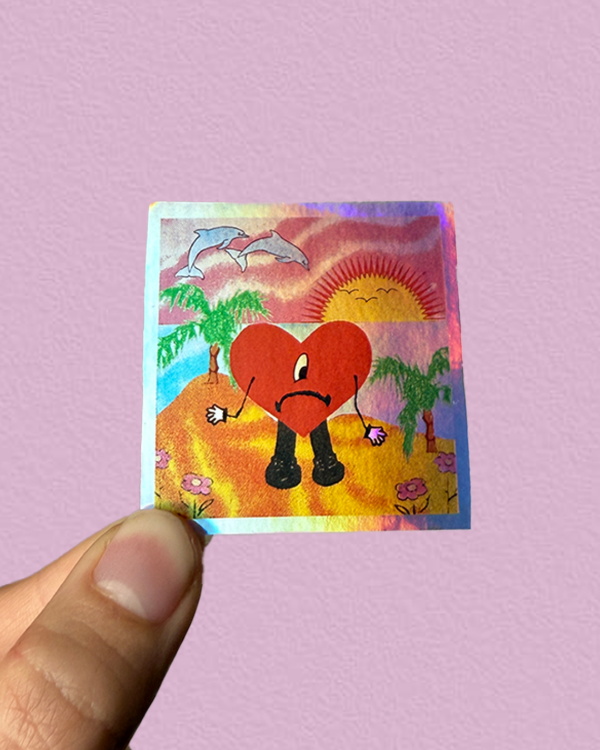 Producto - UN VERANO SIN TI HOLO - Sticker Holografico Bad Bunny