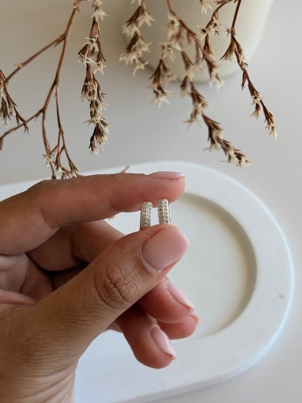 Producto - Mini Argollitas con stras