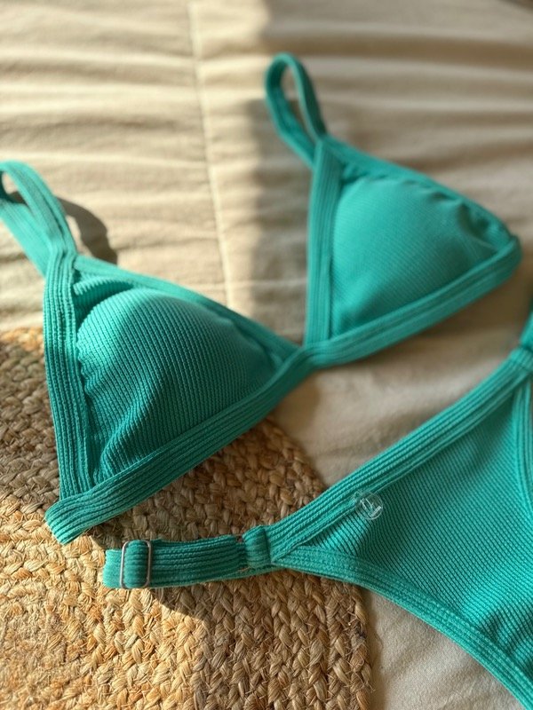 Producto - Bikini texturada María verde menta - 1