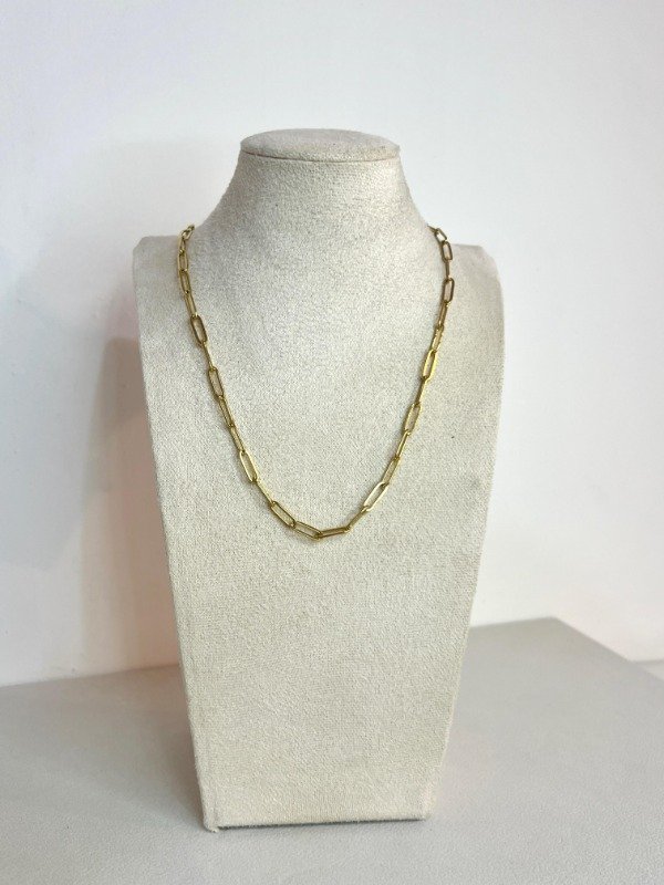 Producto - cadena eslabones acero dorado