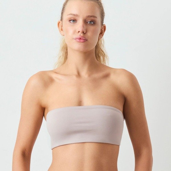 Producto - Art. 1710 -BRIGITTE - Top Bandeau de Microfibra Doble VISON