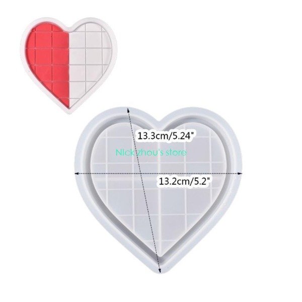 Producto - MOLDE BANDEJA CORAZON enrejada