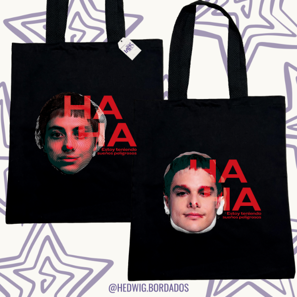 Producto - TOTE BAG Ha Ha CA7RIEL Y PACO (doble estampa) - DTF