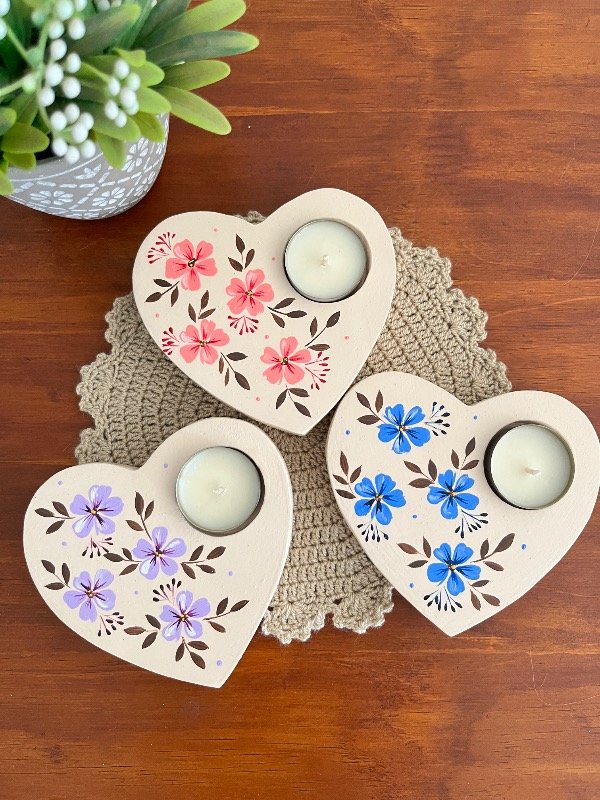 Producto - Portavela Corazón Alegria