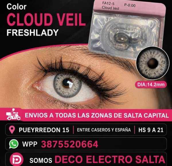 Producto - Cloud veil FRESHLADY lente de contacto