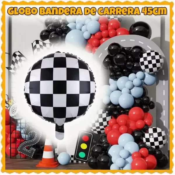 Producto - globo carreras circulo 45 cm x unid