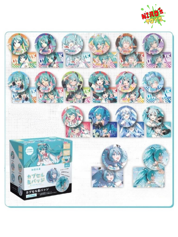 Producto - Miku x6 - Pin Hatsune Miku - Nirostoys