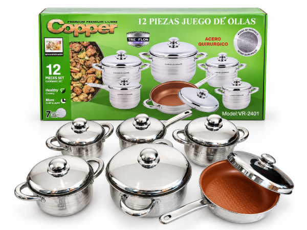 Producto - JUEGO DE OLLAS ALEMANAS 12 piezas - 1
