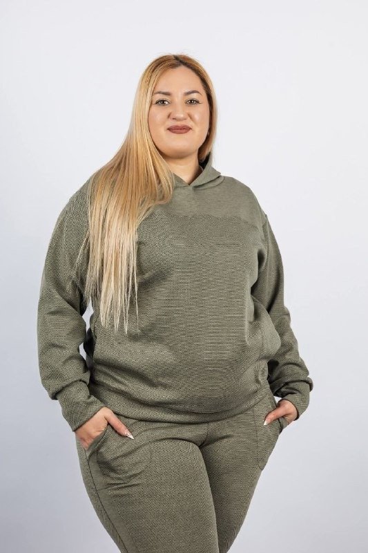 Producto - Buzo micro panal verde militar