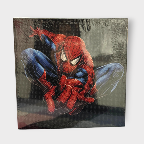 Producto - Pintura Diamante 30 x 30 Spiderman Negro
