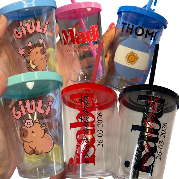 Producto - Vaso acrilico x 10 personalizados