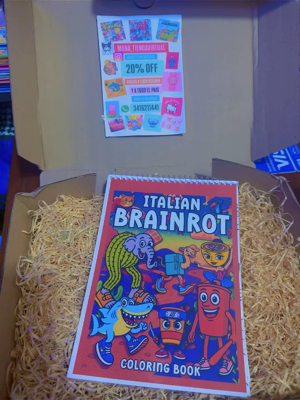 Producto - BRAINROT LIBRO PARA COLOREAR