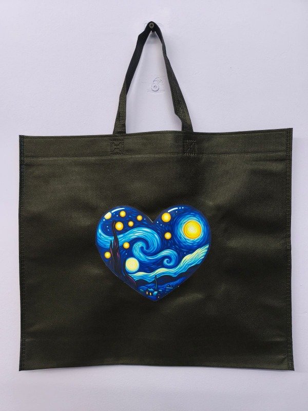 Producto - Totebags Corazon Noche Estrellada