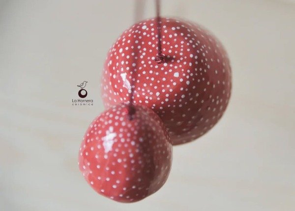 Producto - Móvil decorativo de Hongos hechos a mano en cerámica POR ENCARGO - 1