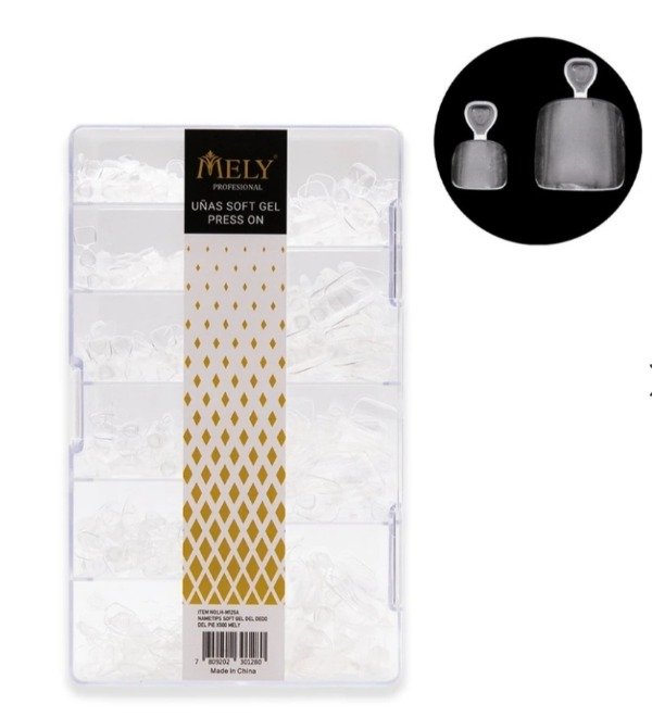 Producto - Típs sof gel para pies pedicuria Mely
