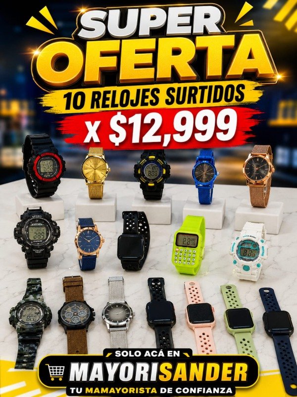 Producto - OT850 SUPER OFERTA DE RELOJES X10 SURTIDOS