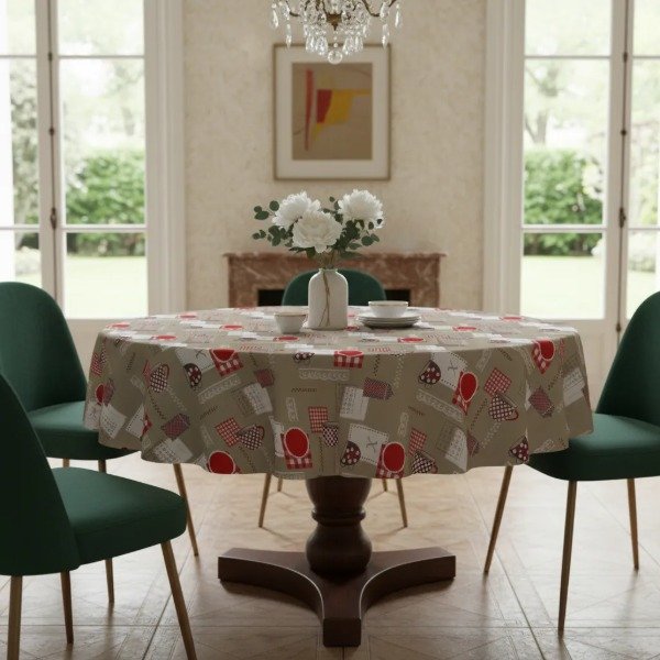 Producto - MANTEL REDONDO PVC 150 CM + PROTECTOR CRISTAL