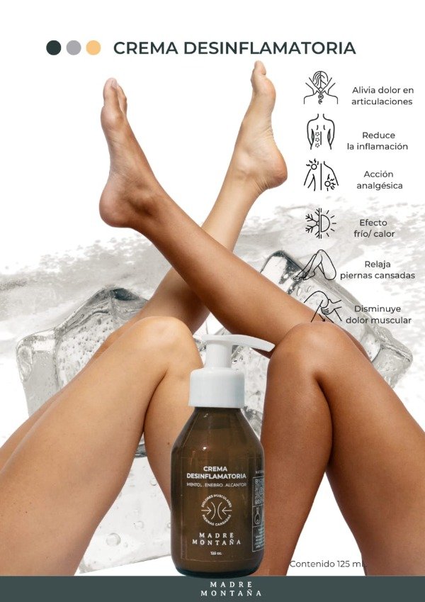 Producto - CREMA DESINFLAMATORIA - MENTOL - ENEBRO - ALCANFOR