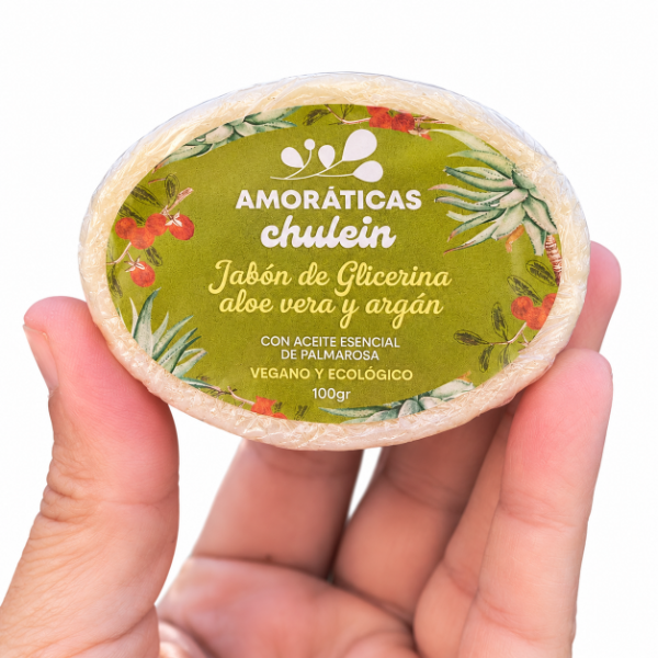 Producto - Jabón Masajeador Glicerina, Aloe Vera y Argán - 2
