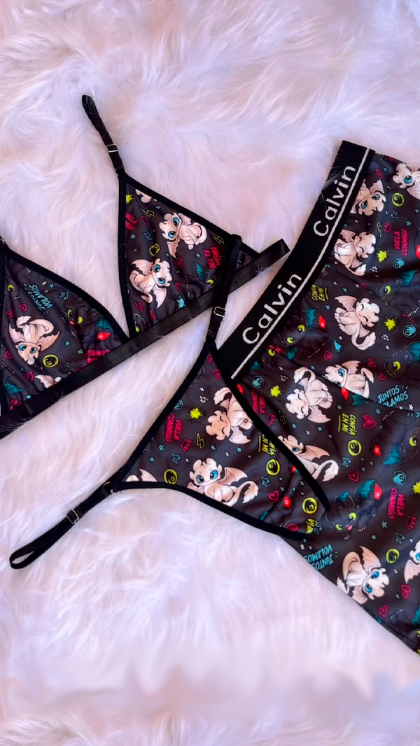 Producto - Conjunto boxer corpiño y tanga Chimuelo y luminosa - 1