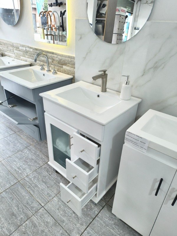 Producto - Vanitory de 60 cm (1 puerta y tres cajones) - 3