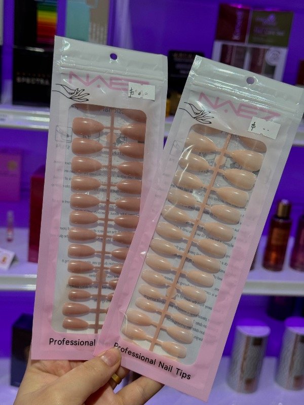 Producto - Press on uñas postizas con pegamento tipo sticker x30 unidades