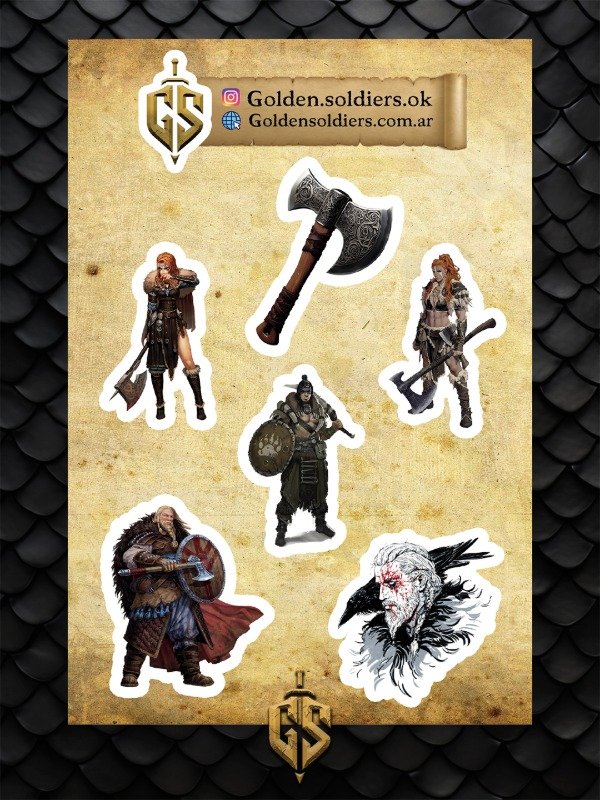 Producto - Stickers premium Vikings Mod 5