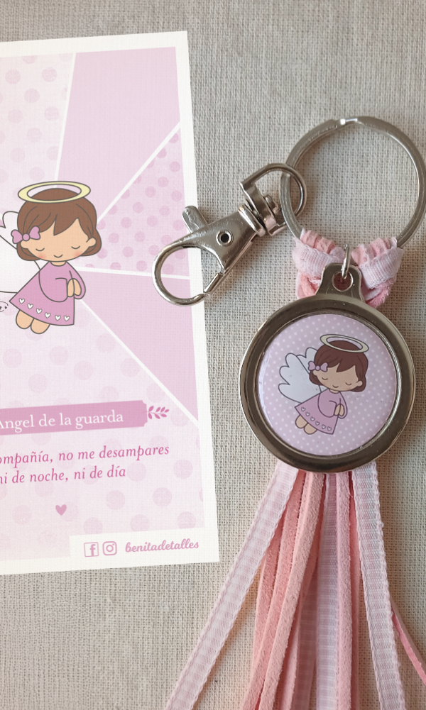 Producto - Llavero Bendición de Bolso - Angelita