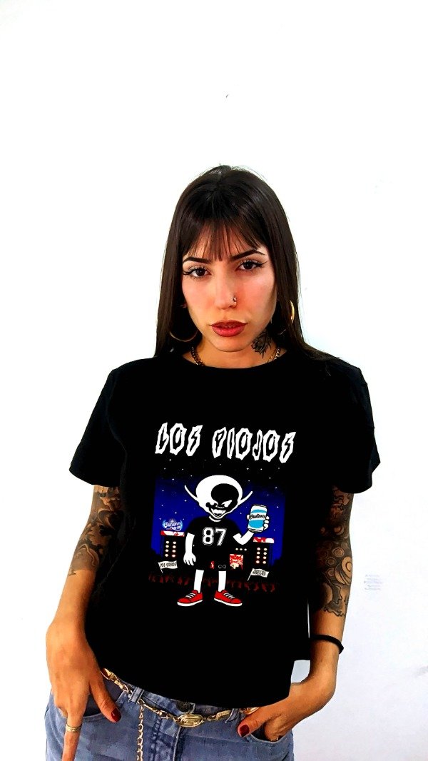 Producto - REMERA CROP MUJER LOS PIOJOS QUILMES ROCK CODIGO 51