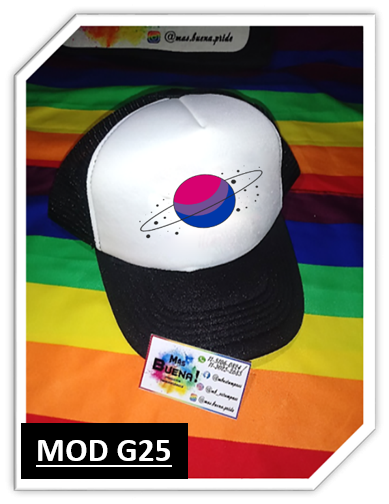 Producto - Gorra Trucker Planeta Bisexual Pride