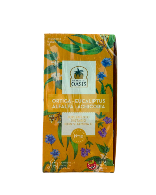 Producto - TÉ MEZCLA DE HIERBAS DIABETES OASIS 25 SAQUITOS