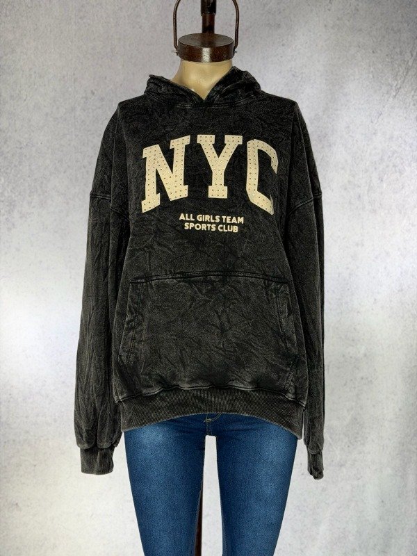 Producto - BUZO BATIK NYC NEGRO ALGODON FRISA