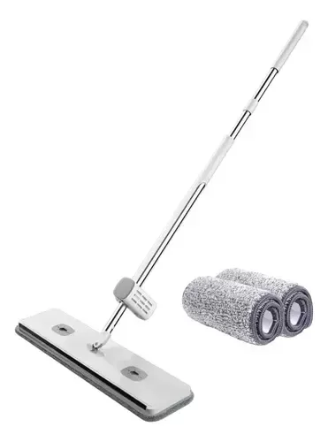 Producto - Mopa Trapeador Reforzado  Manos Libres Con Secador + 2 Repuestos