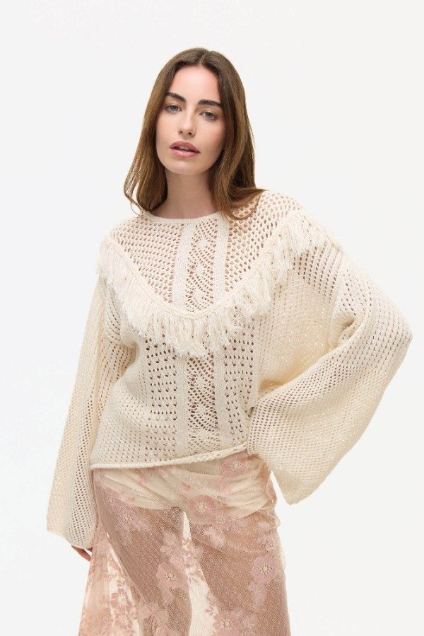 Producto - SWEATER HILO CON FLECOS