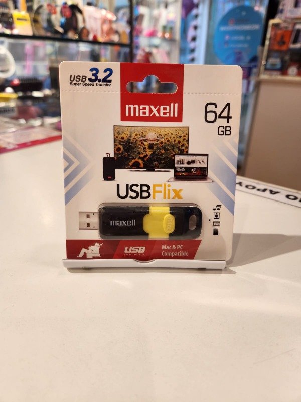 Producto - Pendrive 64gb Retractil Maxell Blister 3.0 Color Negro flix