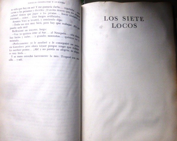 Producto - NOVELAS COMPLETAS Y CUENTOS TOMO 1  ROBERTO ARLT  JTE RABIOSO - LOS 7 LOCOS 1963 - 10