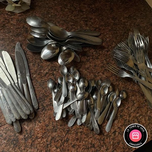 Producto - LOTE 152 CUBIERTOS VS ACERO INOX GASTRONOMIA. PRECIO POR TODO #8097