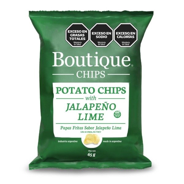 Producto - Papas Fritas Jalapeño y lima 65 gr SIN TACC BOUTIQUE CHIPS
